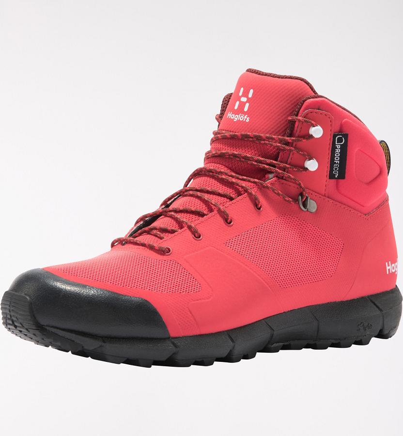 Haglöfs L.I.M Mid Proof Eco Hiking Boots Red For Womens PIQTG7809 Australia